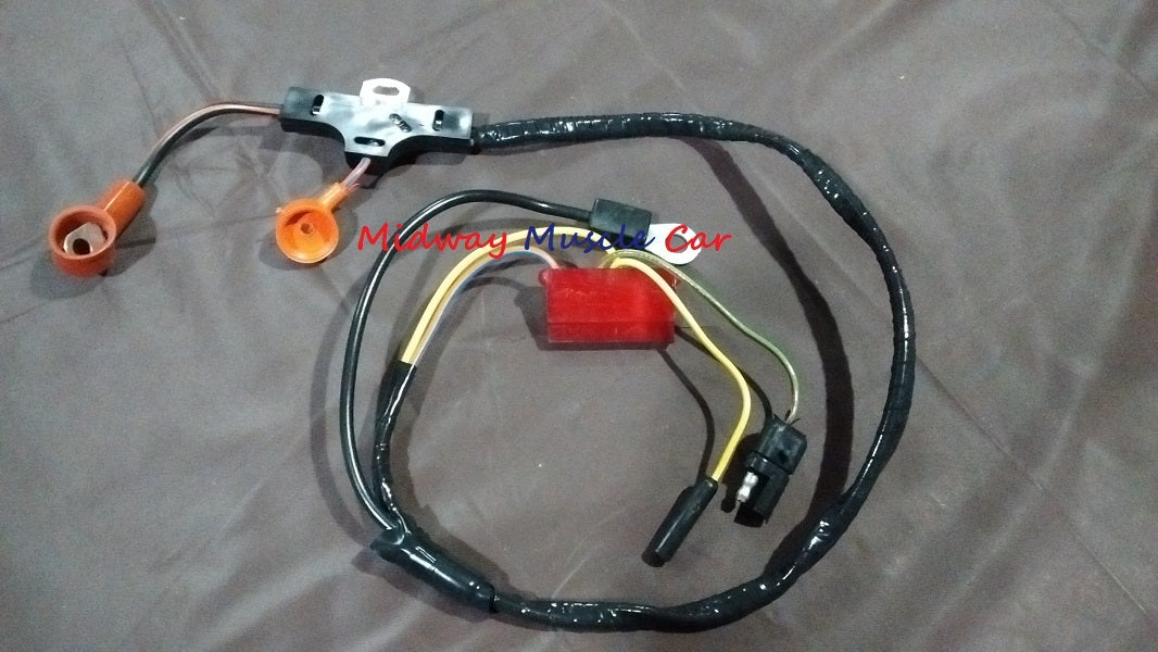 72 Ford Mustang  alternator to voltage regulator wiring harness V8 w/instruments