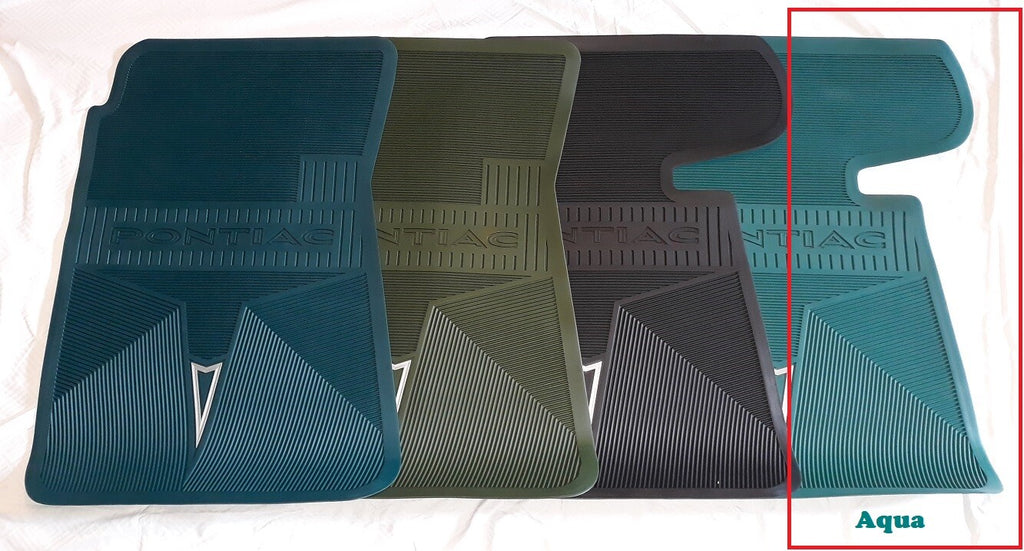 NEW original style Aqua 64 65 Pontiac floor mats GTO Lemans Judge Bonneville GP