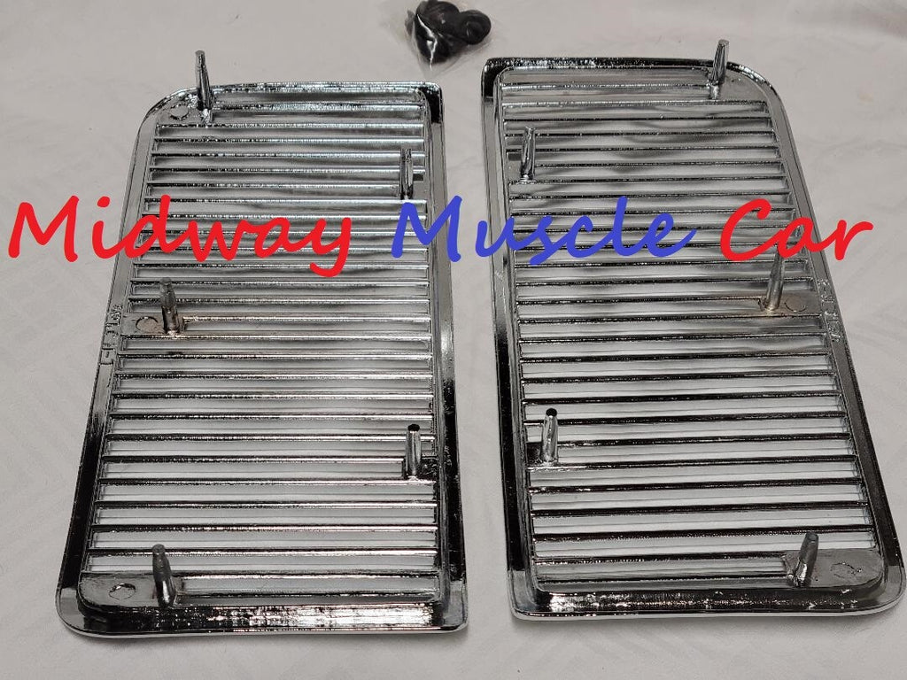 SS hood louvers inserts set (pair)   68 69 Chevy Chevelle El Camino SS396