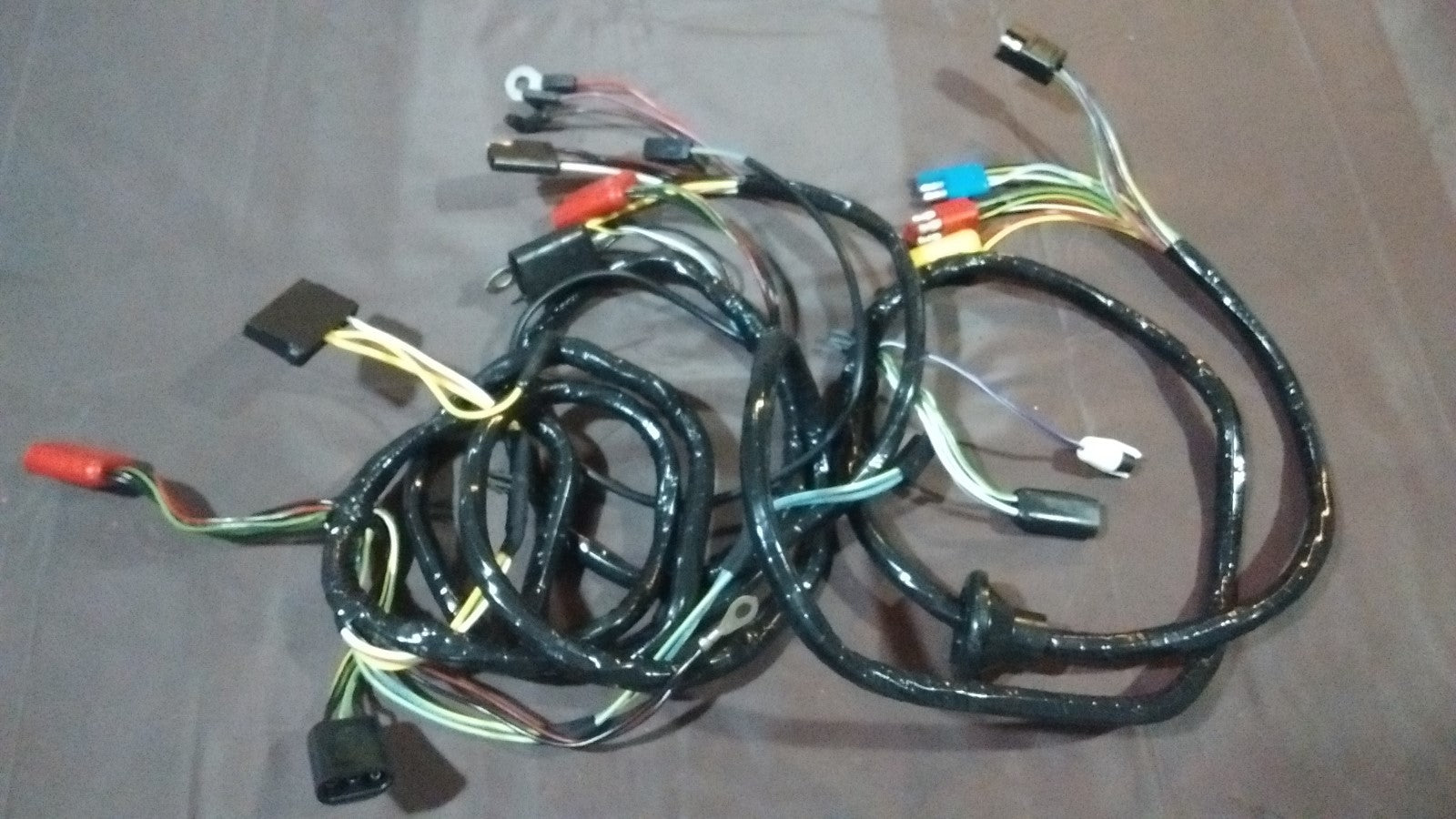 front end headlight feed firewall wiring harness 67 Ford Mustang GT w/o tach