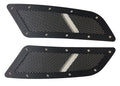 Mustang GT SPEED silver mesh hood vents scoops 15 16 17 Ford Mustang