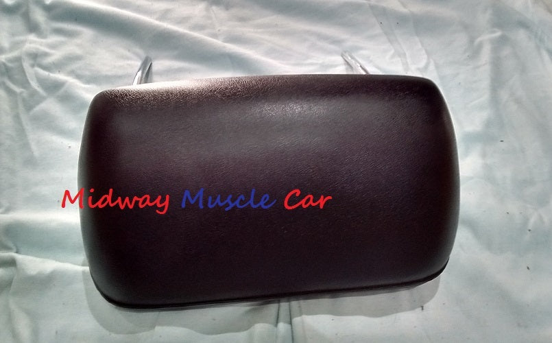 BLACK headrest (pr) 69-72 GTO Chevelle Cutlass 442 GS Chevy Impala Monte Carlo