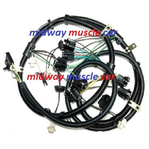 rear body panel tail light wiring harness 74 75 76 Pontiac Trans Am Firebird T/A