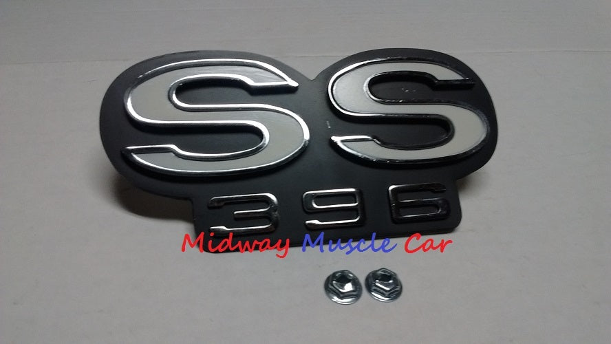 SS 396 grille emblem   66 Chevy Chevelle El Camino    GM resto part