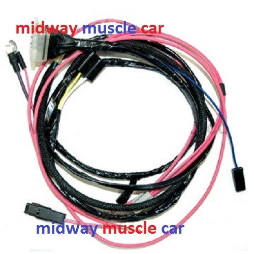 engine wiring harness 62-66 Chevy Nova II 283 327 396 HEI & warning light