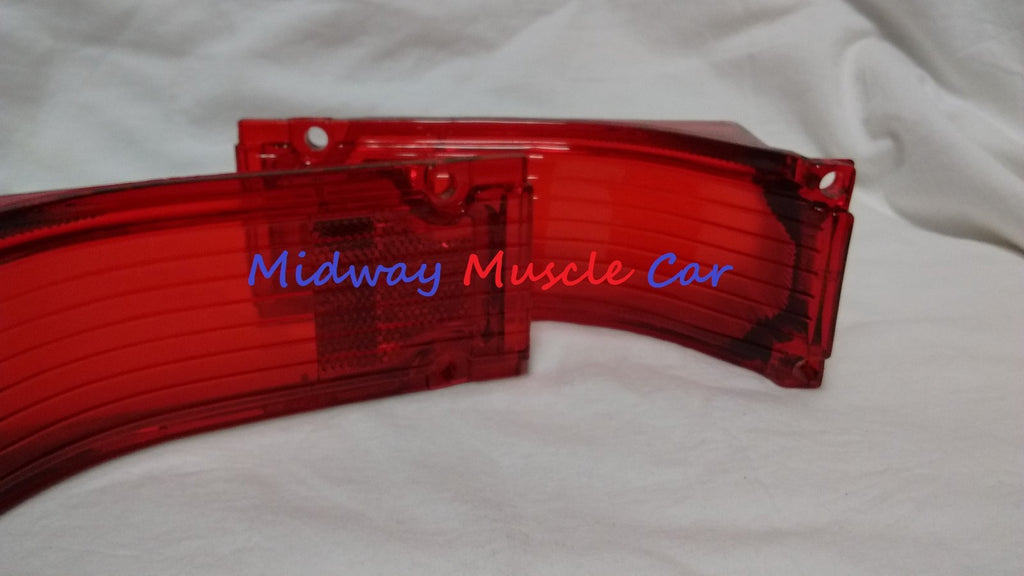 rear body tail lamp light lens L & R pair 66 1966 Chevy Chevelle Malibu