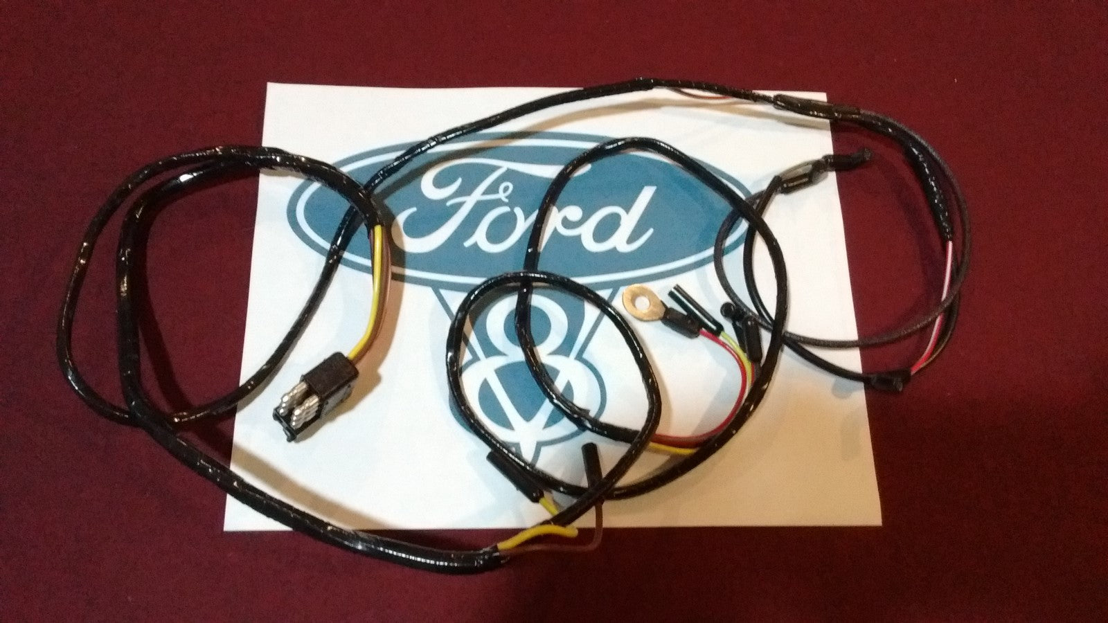 66 Ford Mustang v8 Engine Gauge Feed Wiring Harness   1966 289