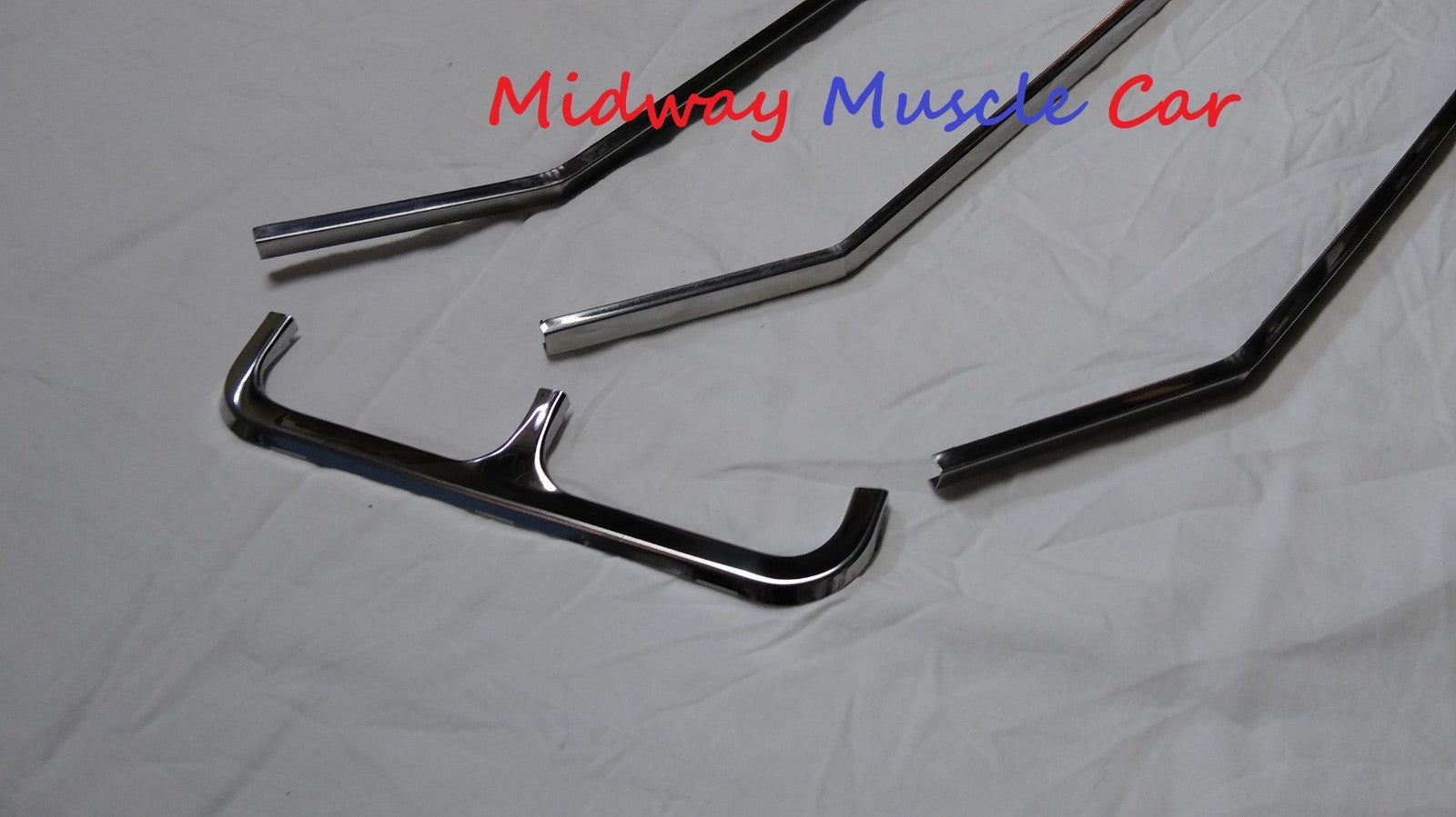 NEW  polished stainless grille molding set  71 Chevy Chevelle El Camino 5 pieces