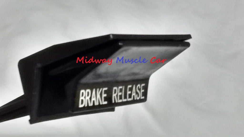 emergency parking brake release pull cable handle 70-81 Pontiac T/A Firebird