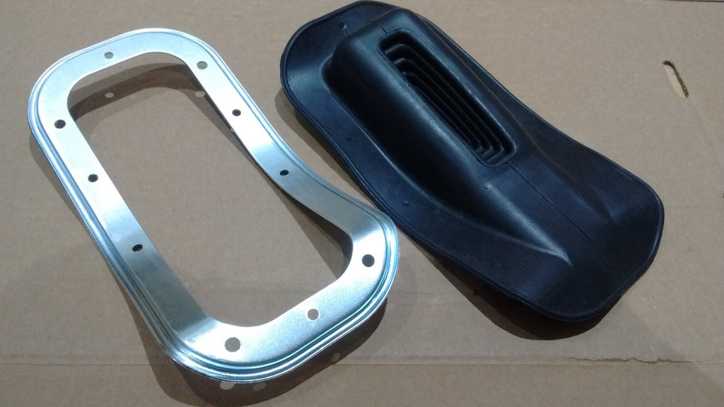 manual trans console shifter boot & retainer ring & tunnel 68-72 Chevy Chevelle