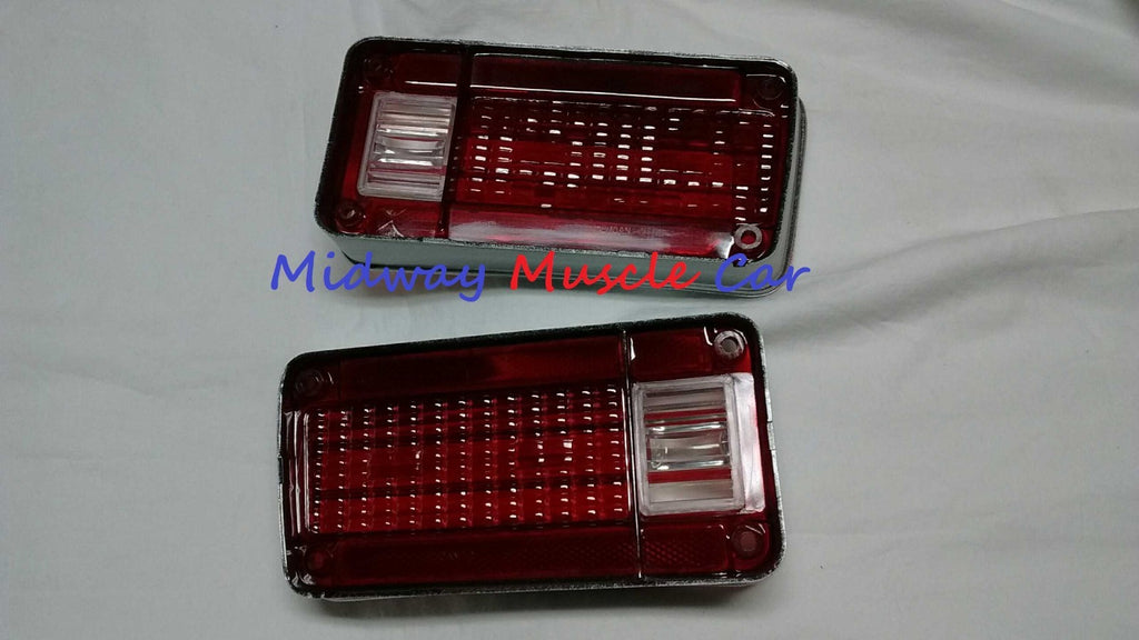 rear bumper tail lamp light lens L & R pair 70 1970 Chevy Chevelle Malibu