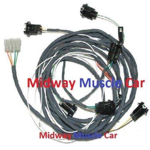 rear body panel tail lamp light wiring harness  69 Pontiac Firebird T/A Trans Am