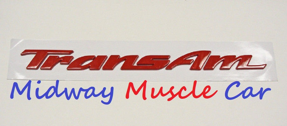 RED Trans Am 93-02 Pontiac Trans Am T/A side door emblem letters plate badge