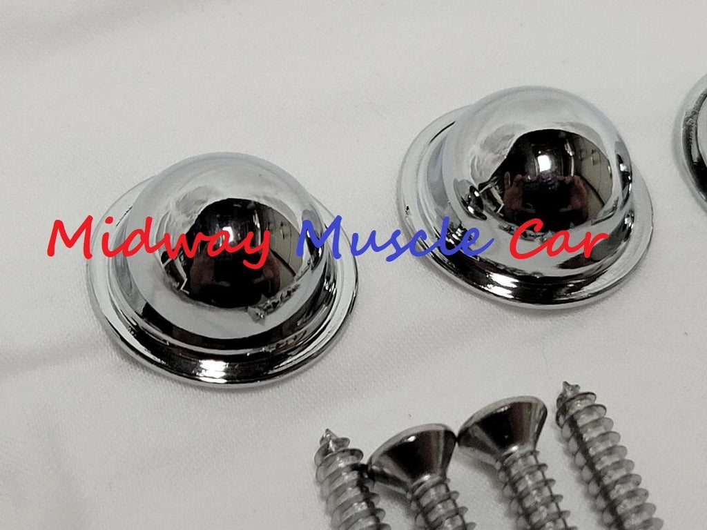 bucket seat back side hinge trim hardware caps 62-65 Chevy Chevelle Pontiac GTO