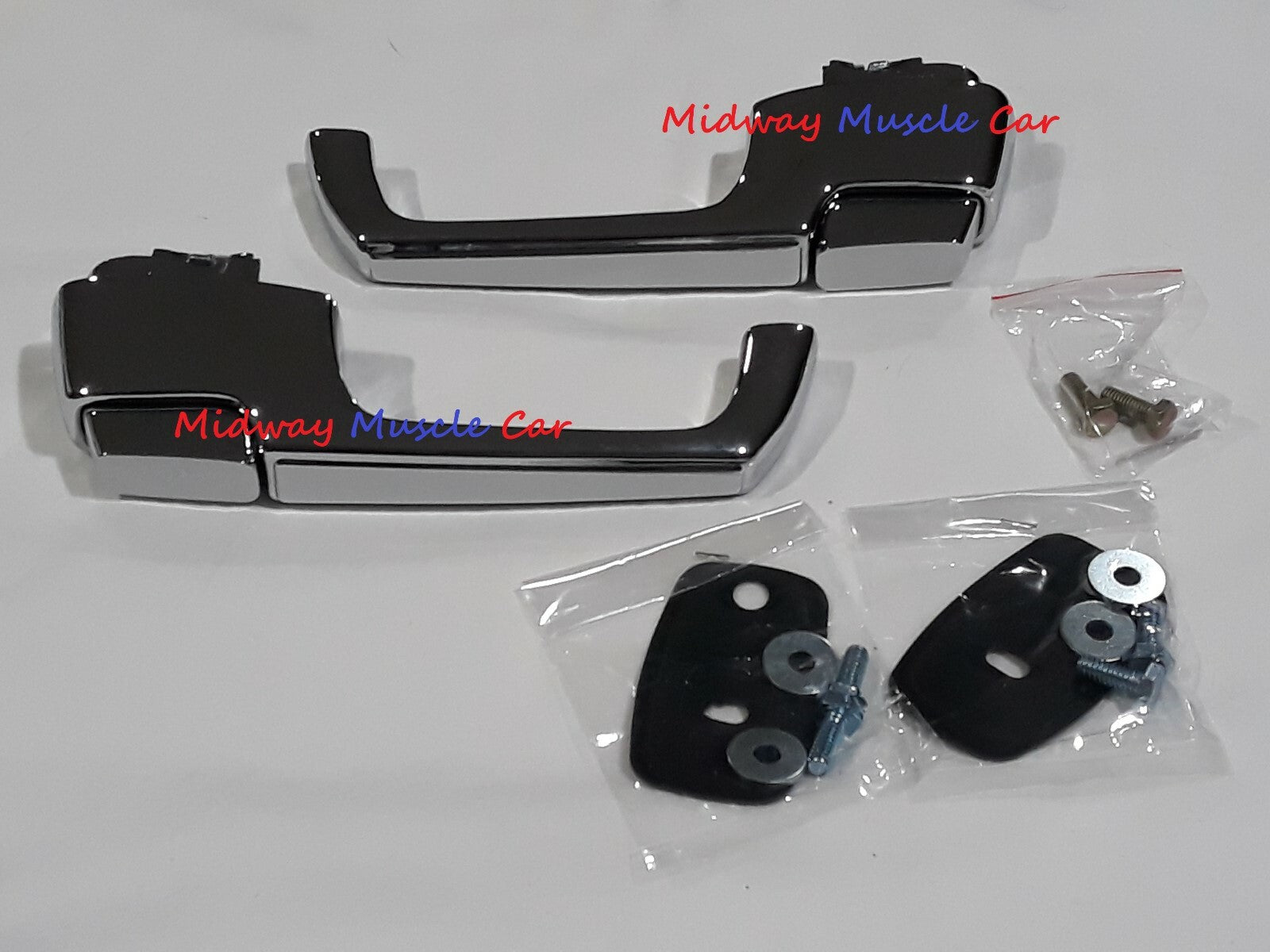 outside door handle complete kit (pr) 67-72 Chevy GMC Pickup Truck Blazer C10