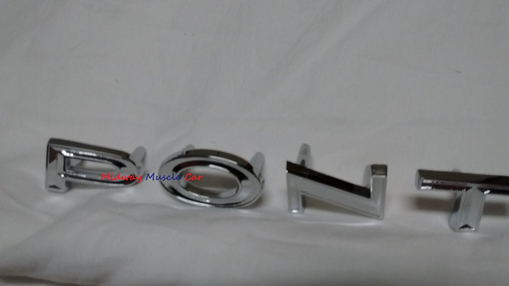 1966 66 Pontiac GTO rear tail panel P O N T I A C ornament emblem