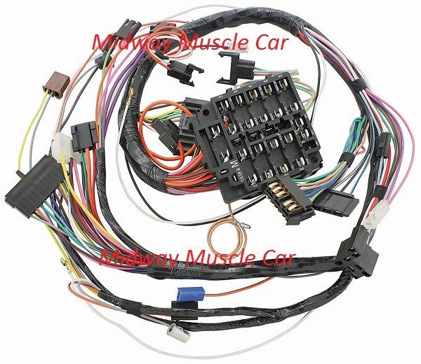 dash wiring harness w/ fuseblock 68 1968 Pontiac Firebird
