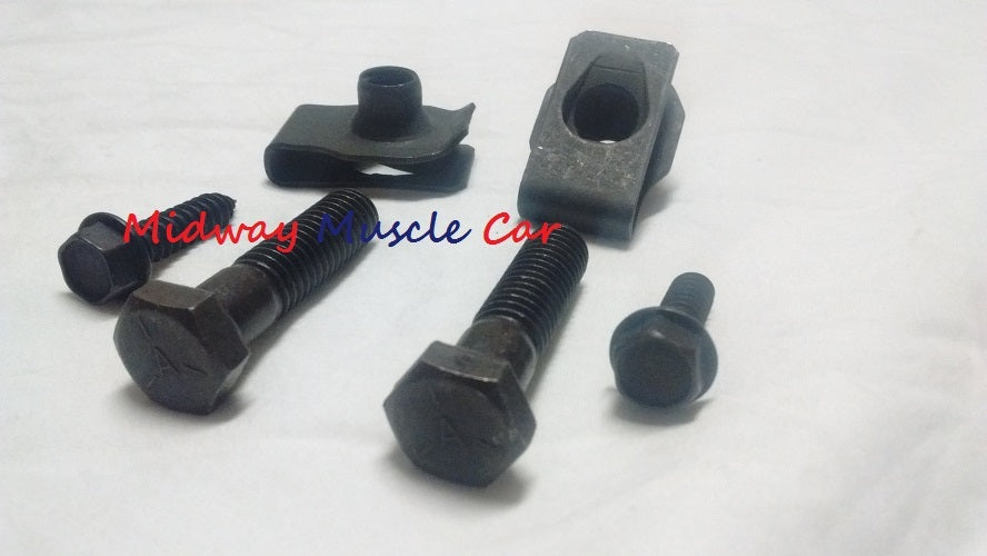 fuel gas tank strap mounting hardware kit 74-76 Chevy Camaro Pontiac Firebird
