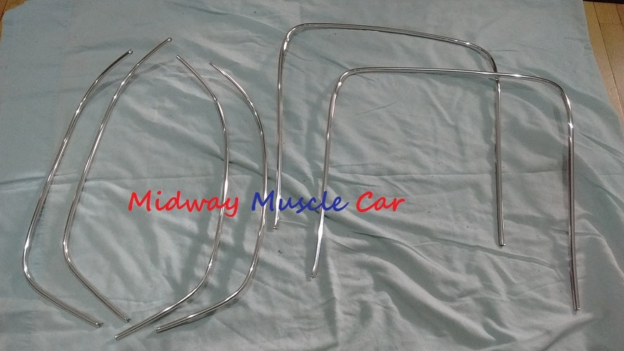 bucket seat chrome trim w/caps Chevy Chevelle GS Cutlass skylark Pontiac GTO 442