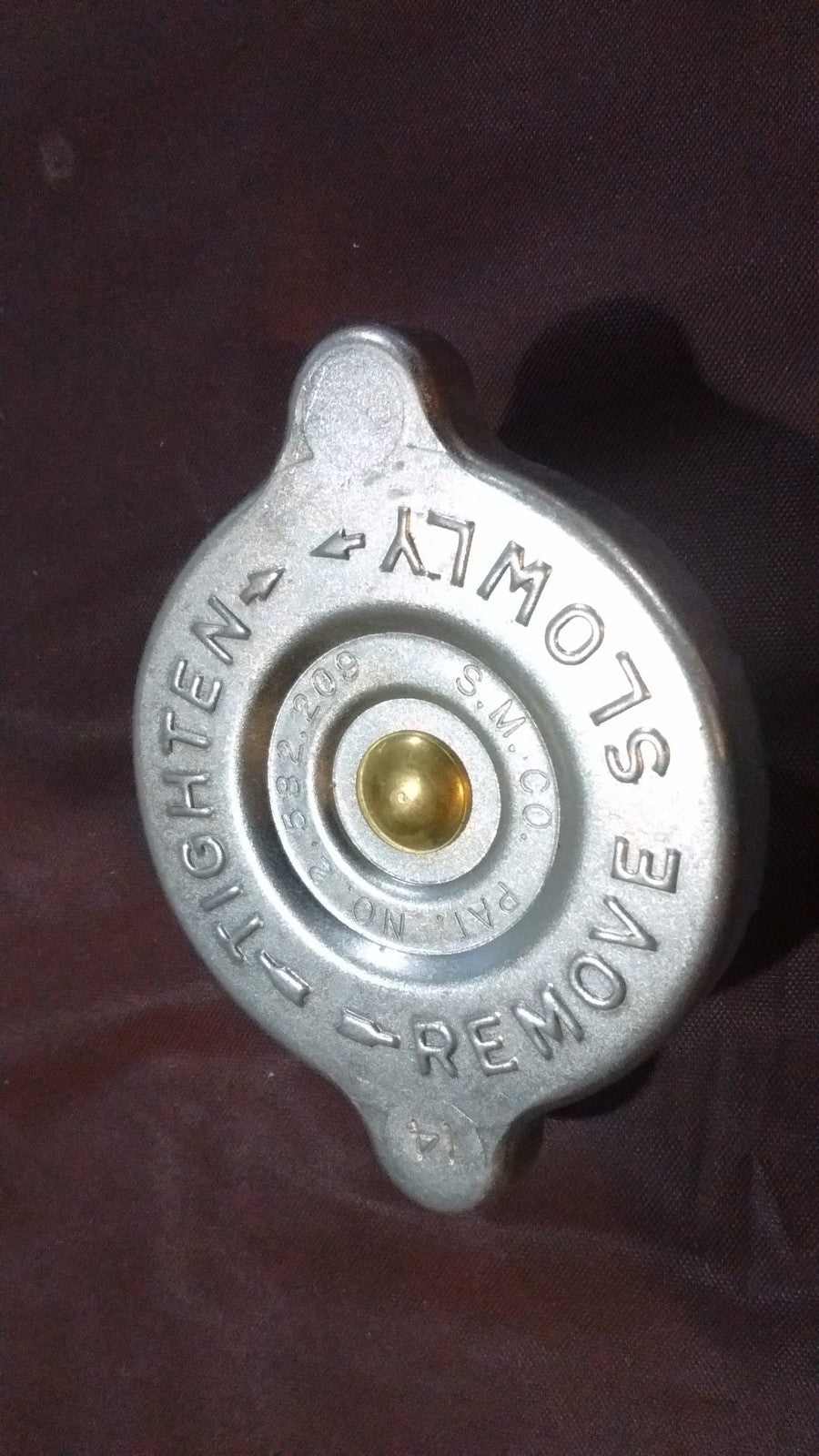 NEW original correct radiator cap 60-69 Dodge Plymouth Chrysler    S.M.CO  14 lb