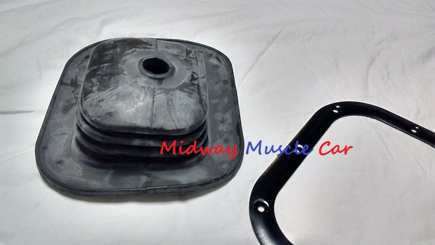 4 spd manual trans floor shifter boot & retainer ring 64 65 66 67 Chevy II Nova
