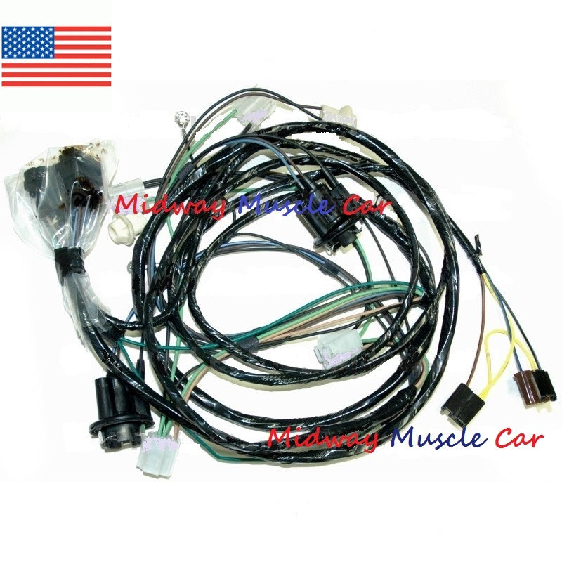 front end head lamp light wiring harness 68-72 Buick Gran Sport Skylark GS