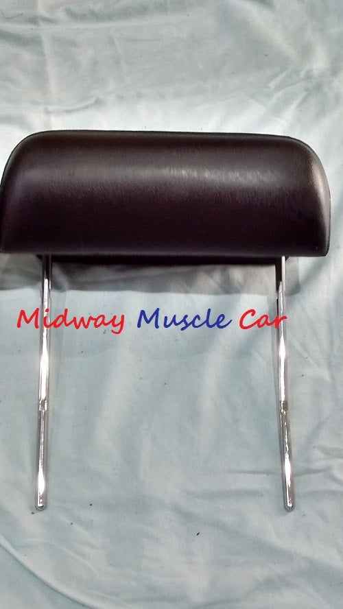 BLACK headrest (pr) 69-72 GTO Chevelle Cutlass 442 GS Chevy Impala Monte Carlo