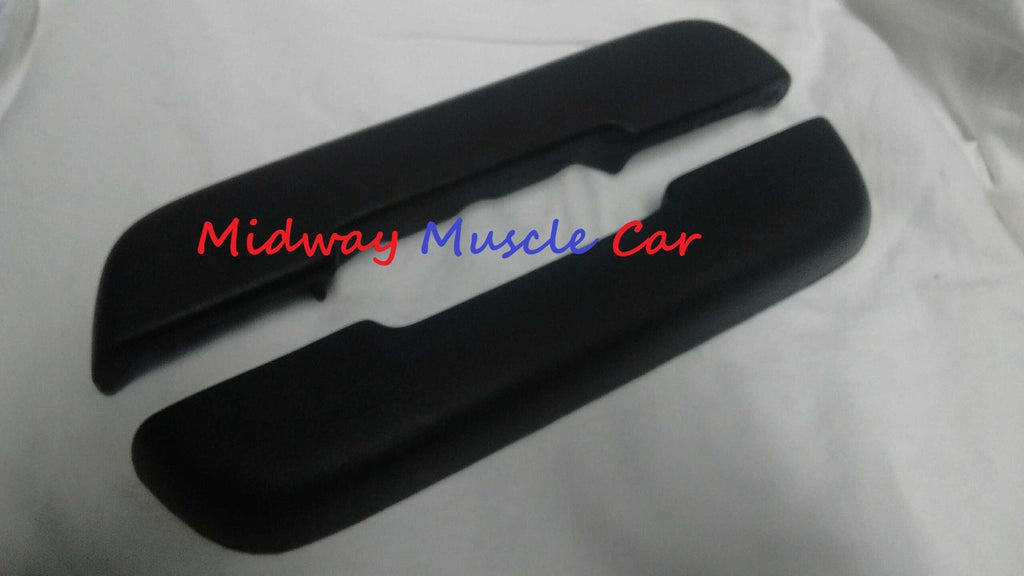 NEW blk A-Body Front Arm Rest Pads 68-72 Chevy Chevelle Pontiac GTO Olds 442 GS