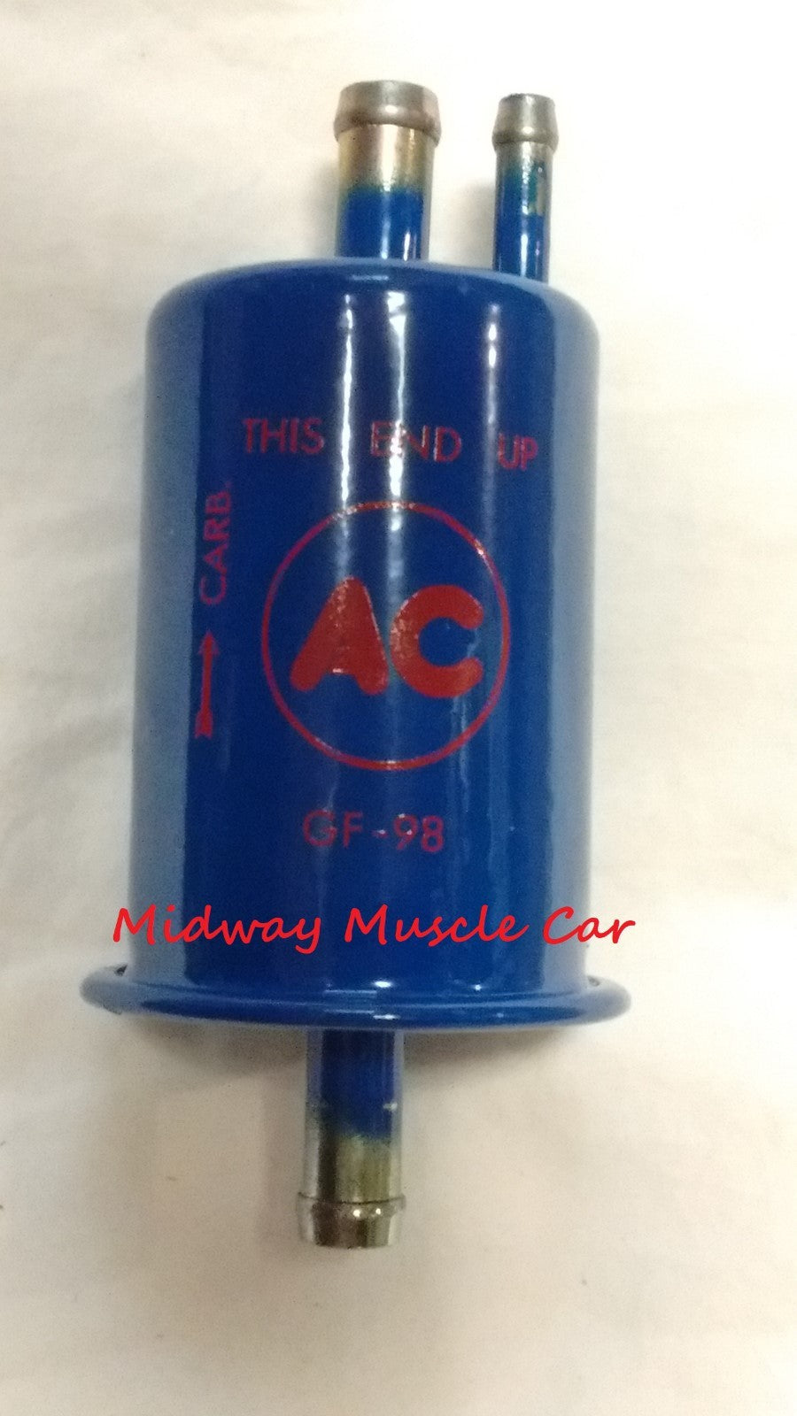 NEW blue with red AC delco logo GF-98 fuel filter Chevy Chevelle Pontiac GTO