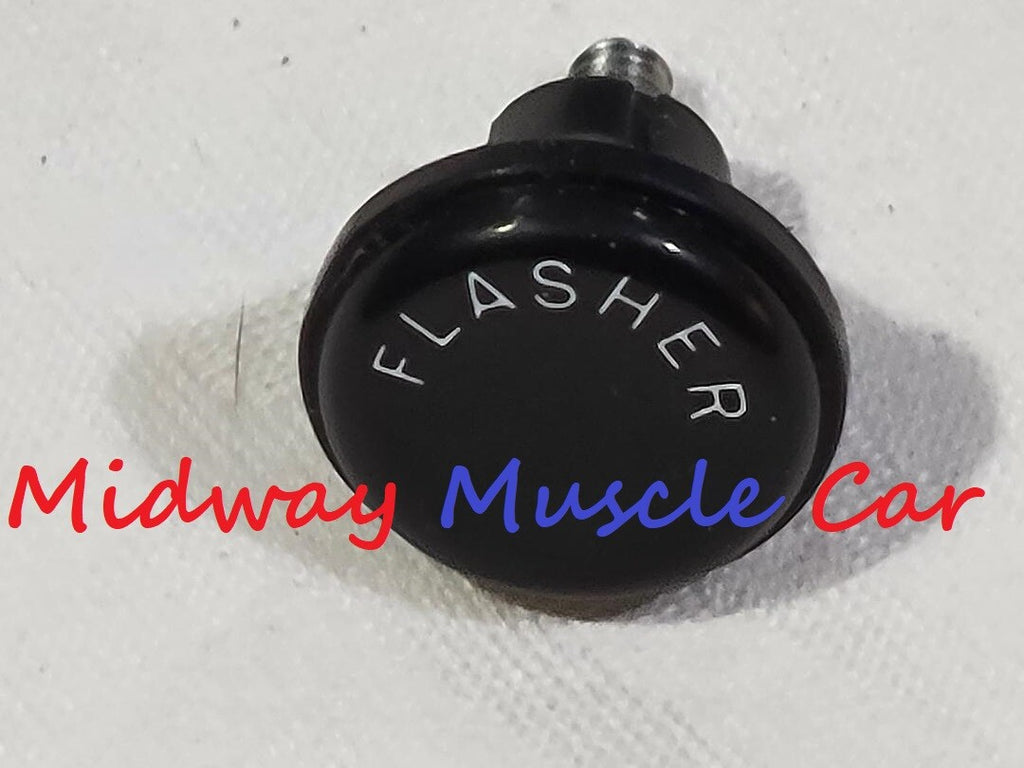 BLACK flasher knob 69-72 GTO Chevelle Cutlass 442 GS Chevy Impala Monte Carlo