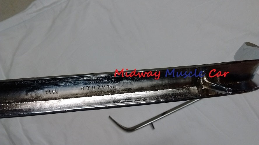 NEW chrome front lower valance panel moldings (pr) 1969 69 Pontiac GTO