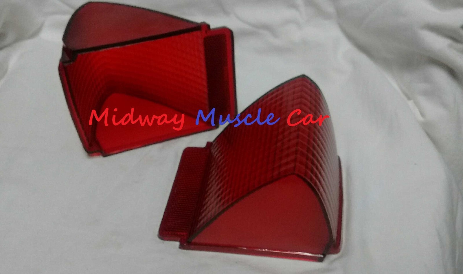 rear body tail lamp light lens L & R pair 67 1967 Chevy Chevelle Malibu