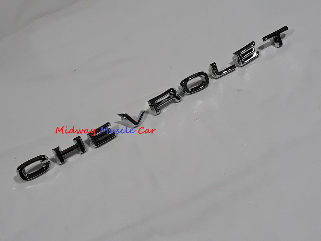 hood letters emblem (9 pc) 67 68 Chevy C10 K10 Pickup Truck Suburban  GM resto