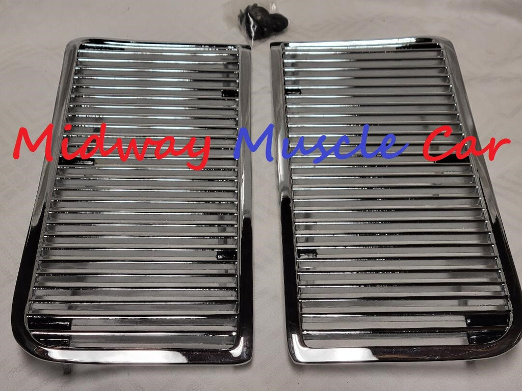 SS hood louvers inserts set (pair)   68 69 Chevy Chevelle El Camino SS396