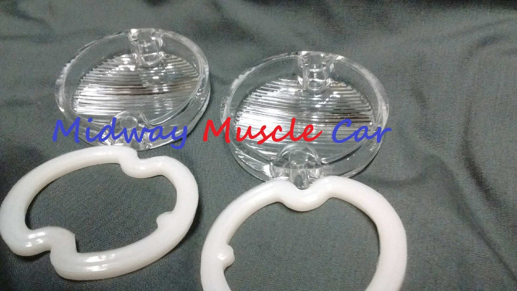 reverse backup lamp light assy lens & gasket pair 61-66 Pontiac GTO Lemans G/P