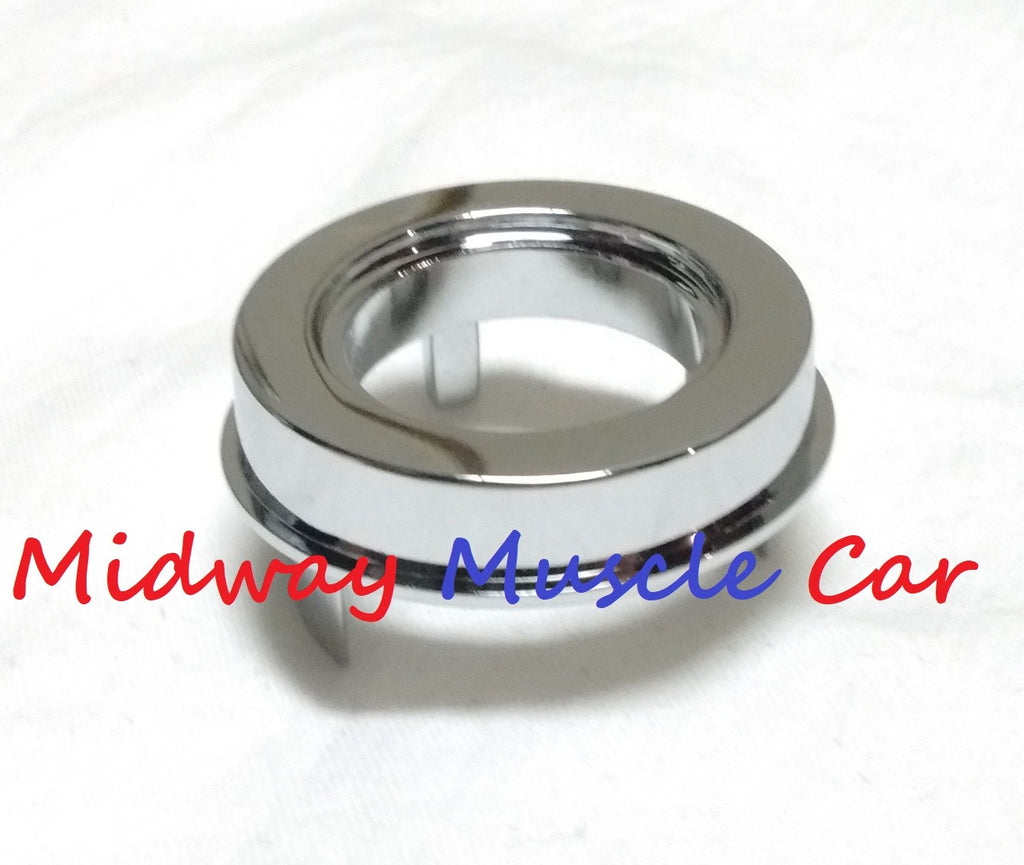 rear 1/4 mount chrome antenna base adapter & plate 67-69 Chevy Camaro Firebird