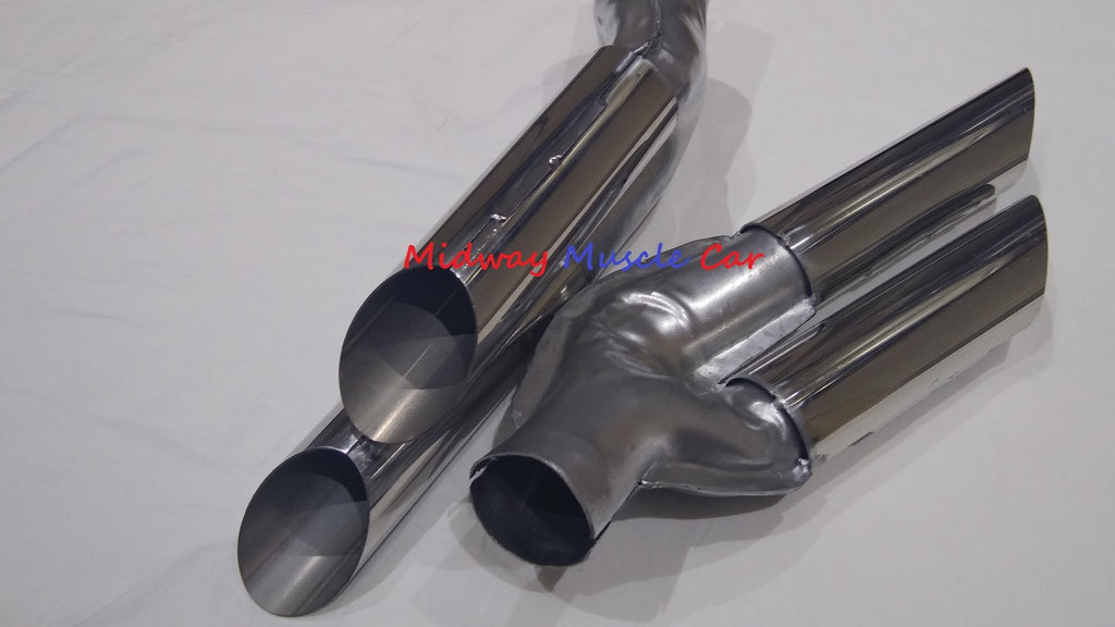 NEW rear 2" exhaust splitters  64 65 Pontiac GTO Lemans Tempest