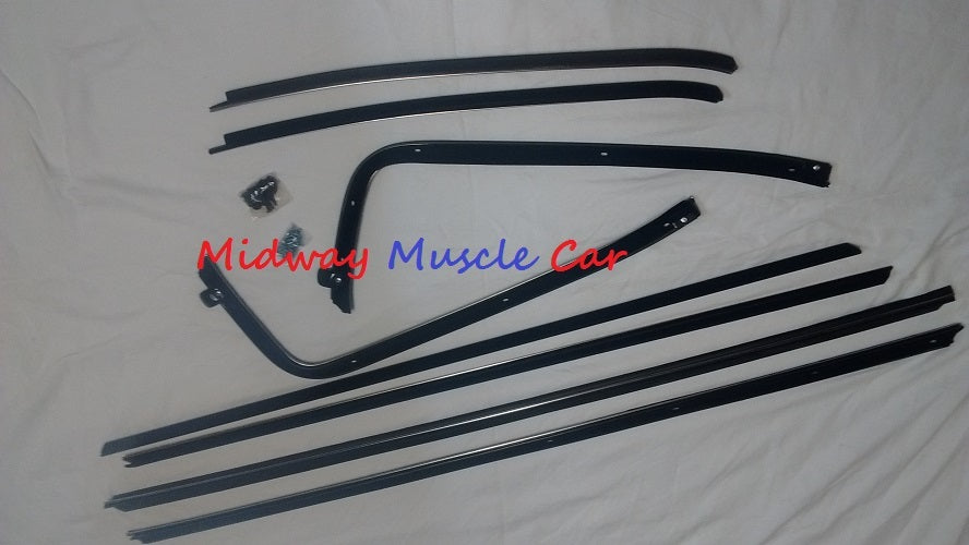 front & rear window felt fuzzy inner & outer sweeps set 70 71 72 Chevy Chevelle