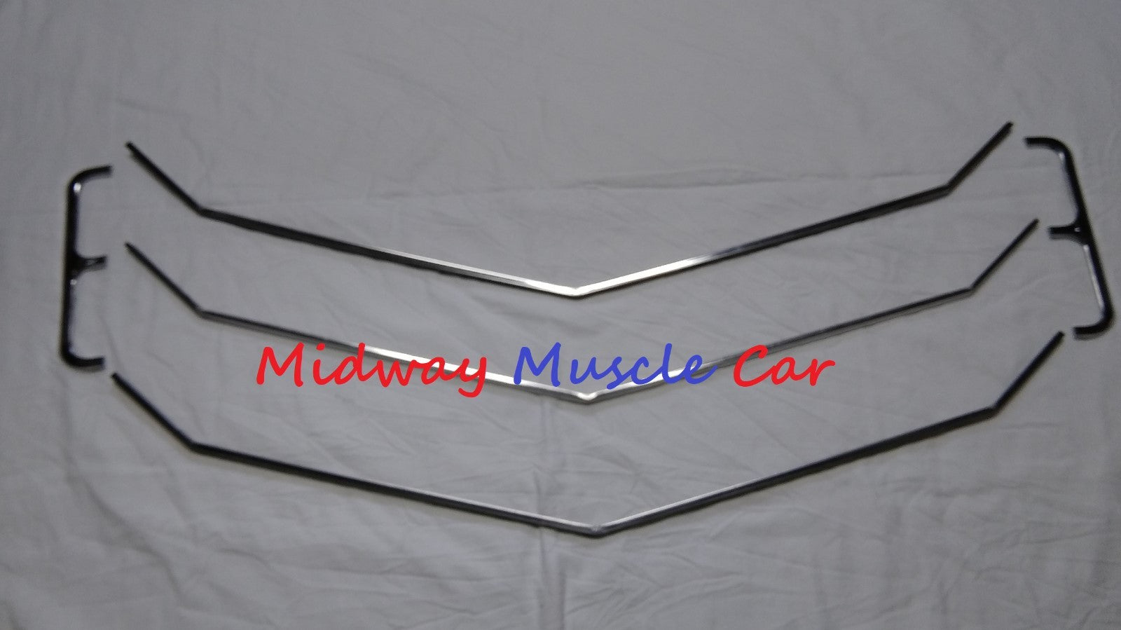 NEW  polished stainless grille molding set  71 Chevy Chevelle El Camino 5 pieces