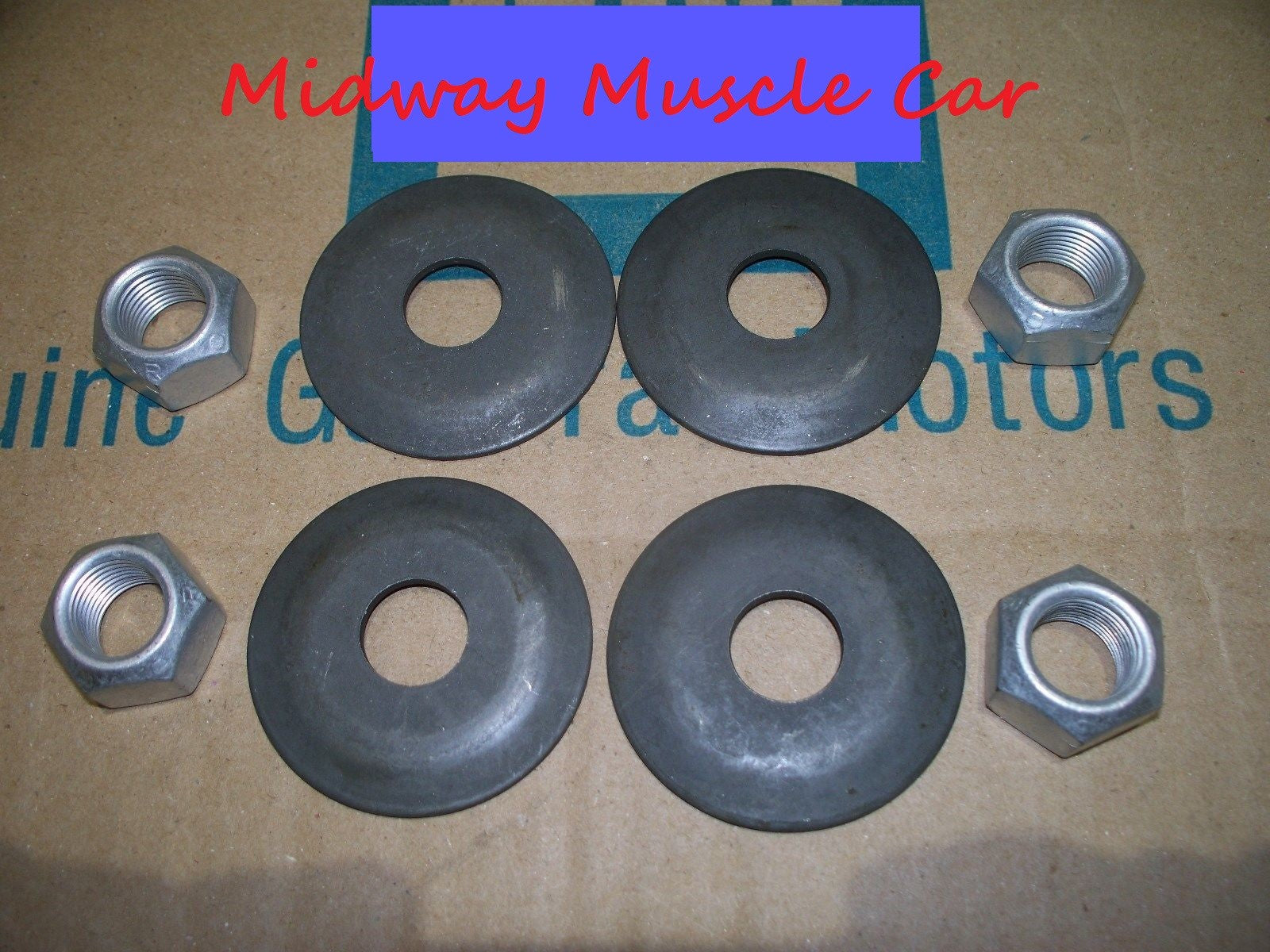 NOS R upper control arm cross shaft bushing retainer nuts & washers hardware kit