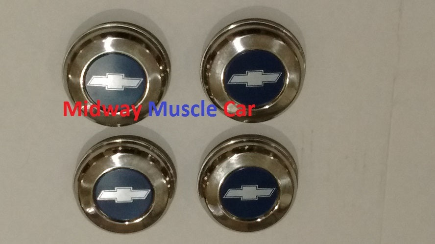 New 5 spoke Bowtie Wheel Center Cap 71 72 Chevy Chevelle 70-81 Camaro  set of 4