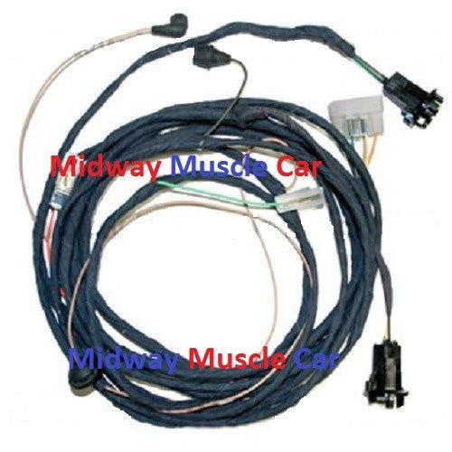 rear body panel tail light lamp wiring harness 65 Chevy II Nova