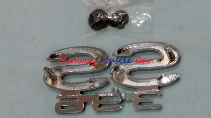 SS396 rear deck tail panel emblem   66 Chevy Chevelle Malibu super sport SS