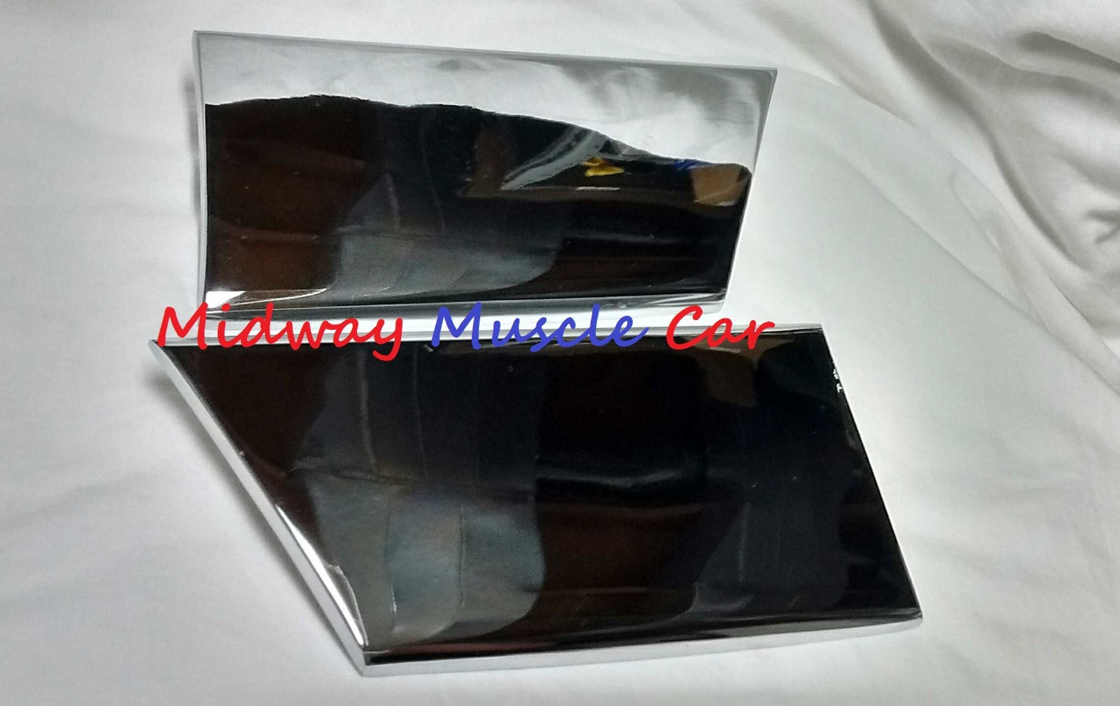 NEW chrome front lower fender rocker molding extensions 67 Pontiac GTO LeMans