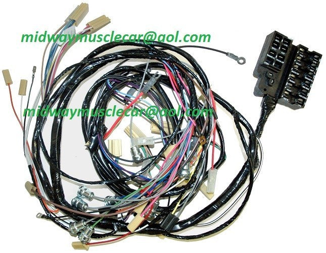 58-61 Corvette Dash & forward front end headlamp light wiring harness  Chevy