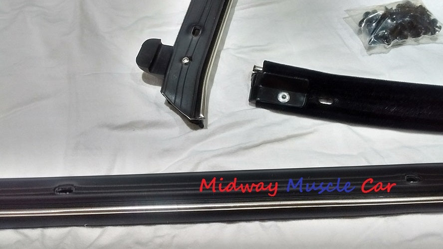 front & rear window felt fuzzy inner & outer sweeps set 70 71 72 Chevy Chevelle