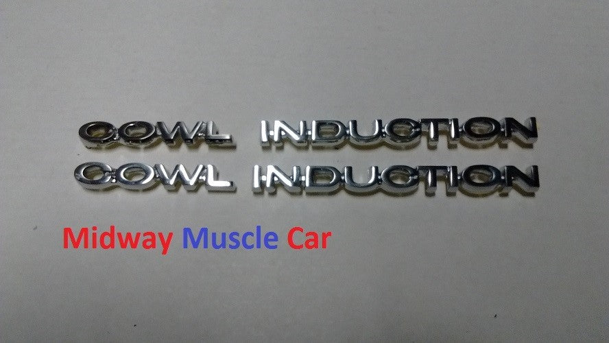 COWL INDUCTION hood emblem badges  kit   4 pc 70 71 72 Chevy Chevelle El Camino