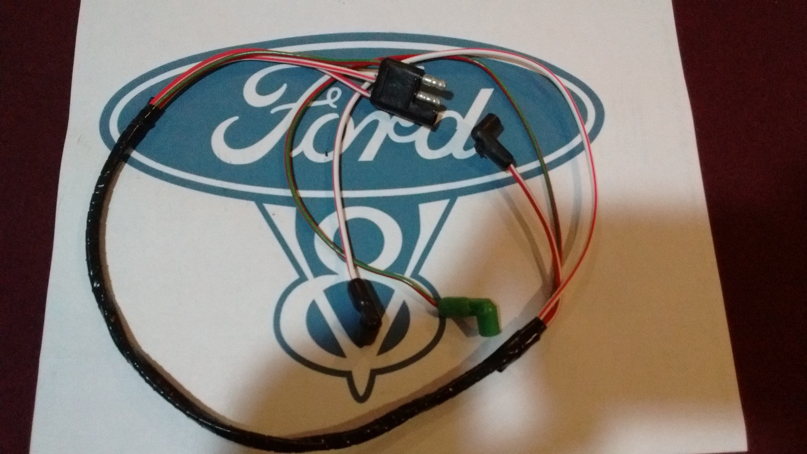 67 68 Ford Mustang v8 Engine Gauge Feed Wiring Harness 289 302 w/o tach w/o a/c