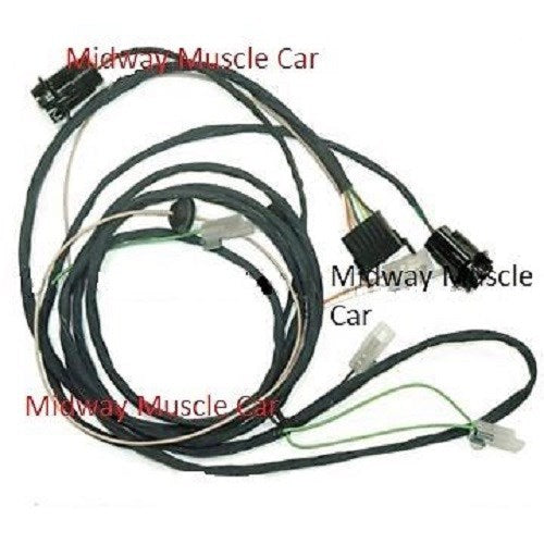 rear body tail light wiring harness 66 Pontiac LeMans Tempest coupe & post