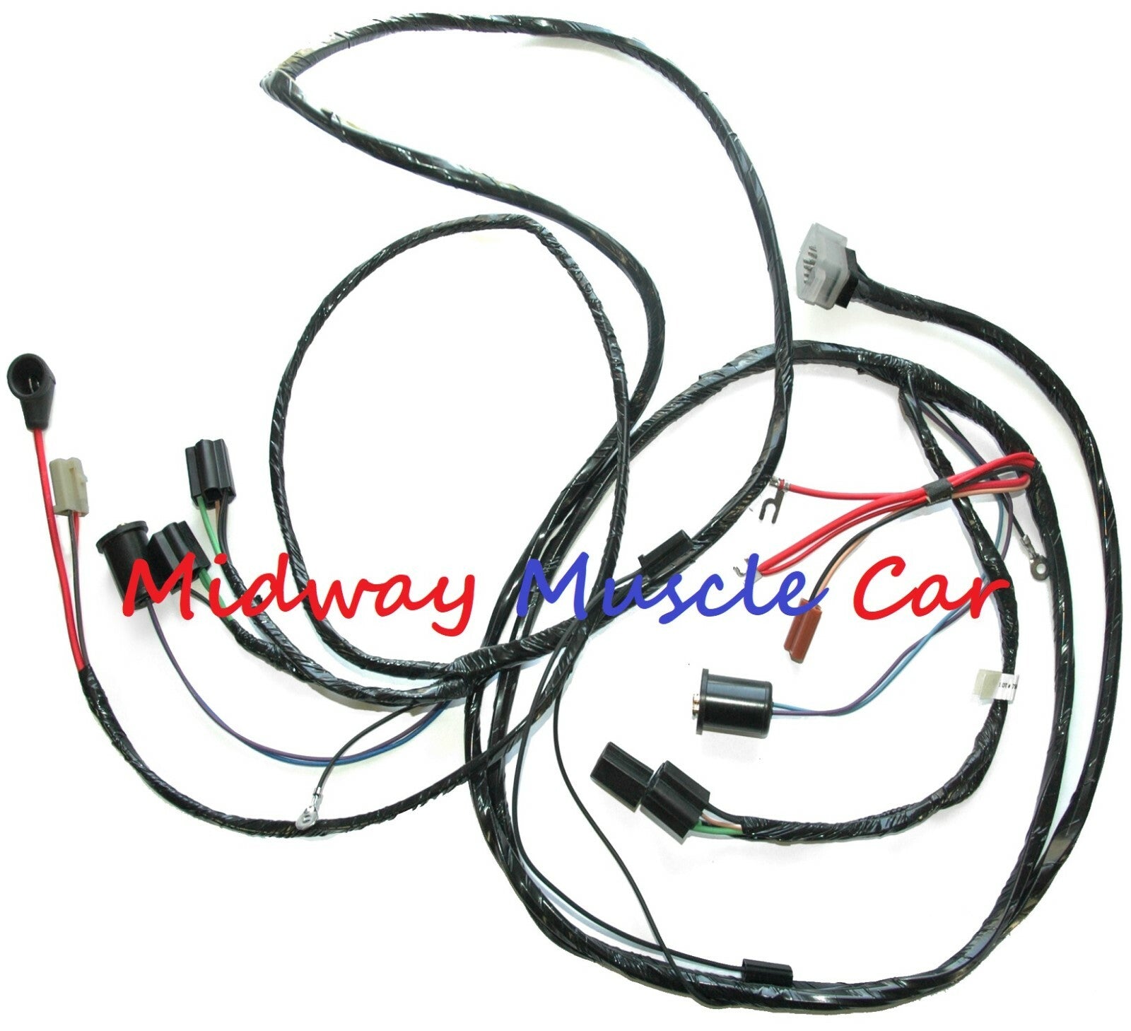 front end headlight headlamp wiring harness 63 Chevy w/ pass internal alternator